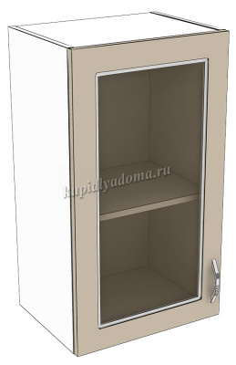 Шкаф навесной Рапсодия Н400СТ (Айс белый матовый)