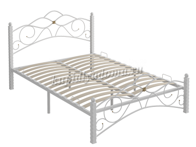 Кровать Гарда-3 1.4 на металлокаркасе (Белый)